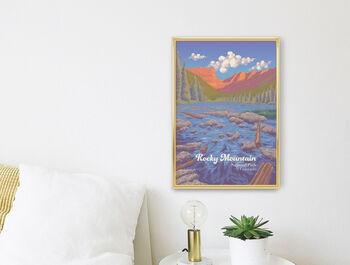 Rocky Mountain National Park Travel Poster Art Print, 3 of 8