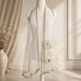 Gold Trim Floral Embroidered Occasion Shawl, thumbnail 5 of 6