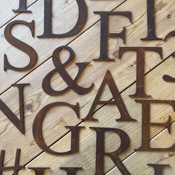 Christmas Personalised Mantel Decor Gift House And Garden Signs Choice Of All Letters, 2 of 12