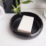 Handmade Black Gloss Ceramic Soap Dish, thumbnail 2 of 10