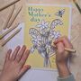 Kids Personalised Colour In Mother's Day Card, thumbnail 2 of 4