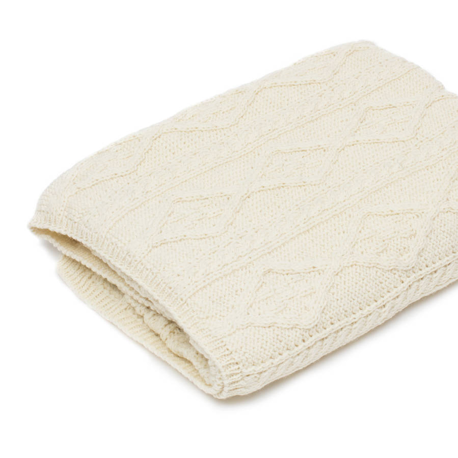 cable knit blanket by atlantic blankets