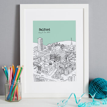 Personalised Salford Print, 2 of 12