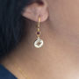 Gold Plated Starburst Birthstone Earrings, thumbnail 7 of 12