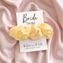 Hen Party Scrunchie Favours Lemon Yellow, thumbnail 6 of 6