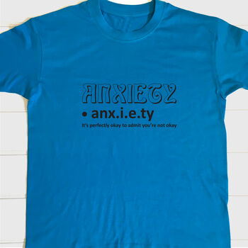 Personalised Adults Acceptance Anxiety T Shirt, 2 of 5