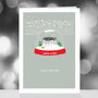 Shakespeare's Globe Theatre, Snow Globe, London Christmas Pun Card, thumbnail 3 of 8