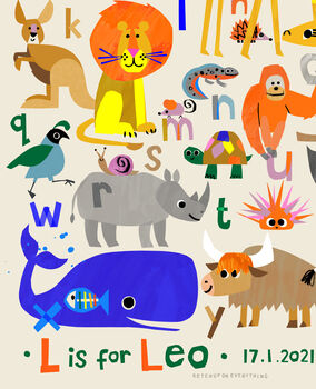 Personalised Animal Alphabet, 7 of 12