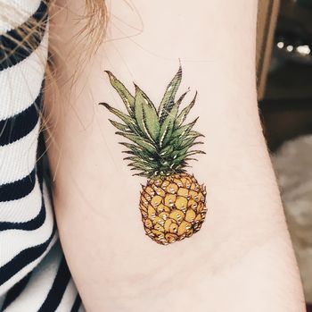 Pineapple Summer Temporary Tattoos, 6 of 9