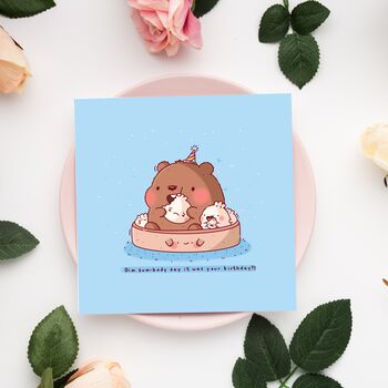 Cute Dim Sum Bear Birthday Card, 7 of 8