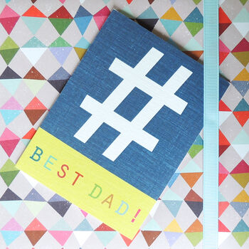 Mini Hashtag Best Dad Card, 3 of 5