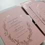 Rose Gold Wreath Invitation Suite, thumbnail 1 of 5