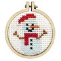 Ice To Meet You, Frosty! Christmas Mini Matchbox Cross Stitch Kit, thumbnail 3 of 5