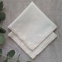 Organic Cotton Handkerchief Pair, thumbnail 5 of 6