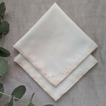 Organic Cotton Handkerchief Pair, 5 of 6