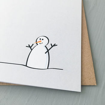 Snowman Cards, Pack Of Four, 2 of 2