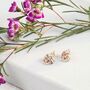 Walton 9ct Solid Gold Knot Stud Earrings, thumbnail 4 of 5
