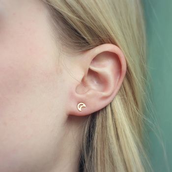 Mix And Match Fine Geometric Stud Earrings, 7 of 11