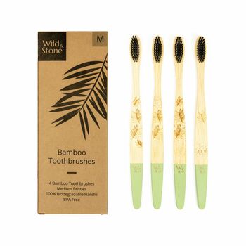 Adult Bamboo Toothbrush Pack, 3 of 11