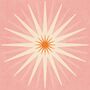 Inner Peace, Pink, Bohemian Celestial Sun Yoga Meditation Art Poster, thumbnail 3 of 3