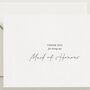 Thank You For Being My.. Wedding Card, thumbnail 1 of 4