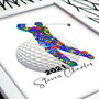 Personalised Men's Golf Gift Art Print, thumbnail 1 of 5