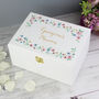 Personalised Fairytale Floral White Wooden Keepsake Box, thumbnail 9 of 11