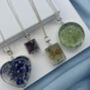 August Peridot Birthstone Personalised Necklace, thumbnail 4 of 12