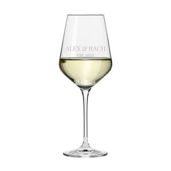 Personalised Special Date Wine Glass, 9 of 9