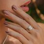 Karma Bloom Mixed Metal Spinning Ring, thumbnail 1 of 10