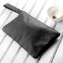 Monogrammed Genuine Leather Clutch Bag, thumbnail 7 of 12