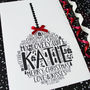 Wife Christmas Bauble Personalised Card, thumbnail 3 of 4