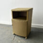 Mid Century Vintage Woven Rattan Bedside Cabinet, thumbnail 8 of 10