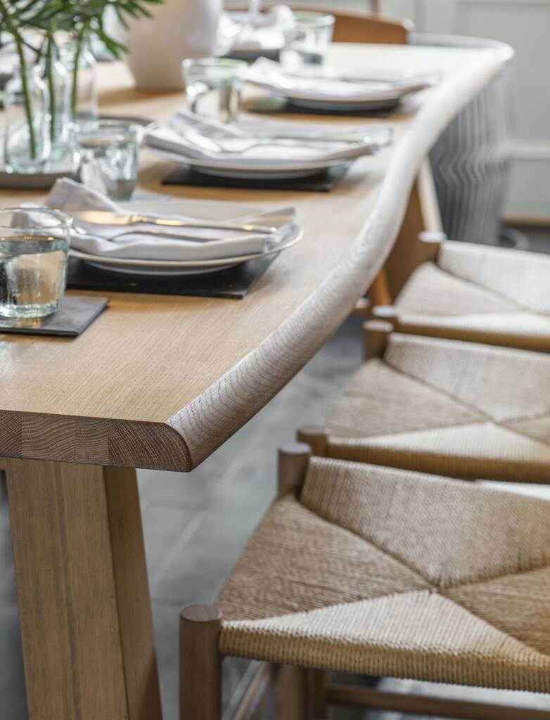 Oak Veneer Dining Table By The Forest & Co