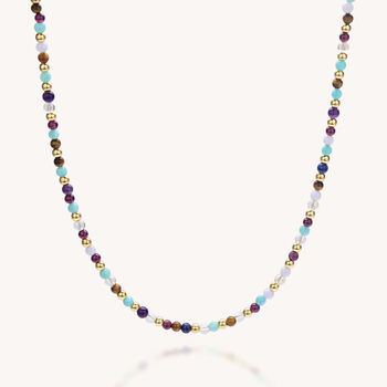Multi Gem Bead Gemstone Necklace, 3 of 8