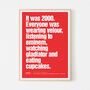 'It Was …' Personalised Popular Culture Year Gift Print, thumbnail 10 of 10