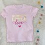 Mummy's Little Love Valentines T Shirt, thumbnail 1 of 2