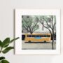 Madeira Bus Art Print, thumbnail 1 of 3