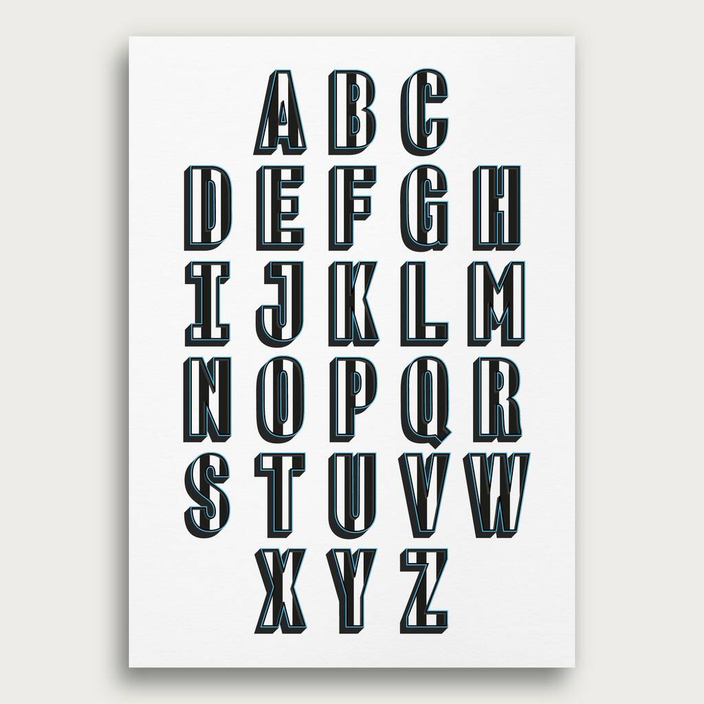 Newcastle United Football Alphabet Typography Prints By Dinkit ...