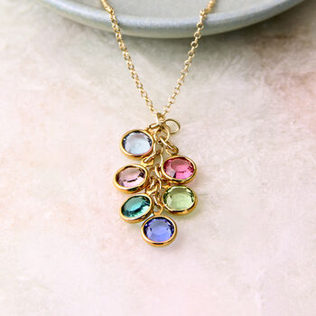 Family Birthstone Cascade Necklace, 4 of 9