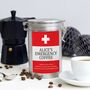 Novelty 'Emergency' Personalised Coffee Gift In Tin, thumbnail 5 of 7