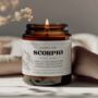 Scorpio Gifts Scorpio Zodiac Candle, thumbnail 5 of 7