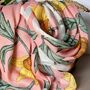 Anemone Print Scarf In Dusky Pink, thumbnail 2 of 4