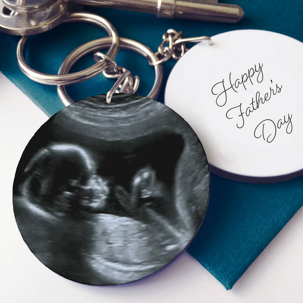 Personalised First Father's Day Photo Keyring, 1 of 3