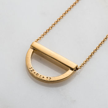 Personalised Curve Bar Stack Necklace, 5 of 9