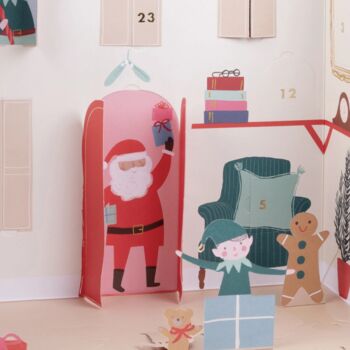 Santa's House Personalised Pop Up Advent Calendar, 2 of 5