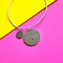 Hand Stamped Personalised Name And Age Necklace, thumbnail 2 of 11