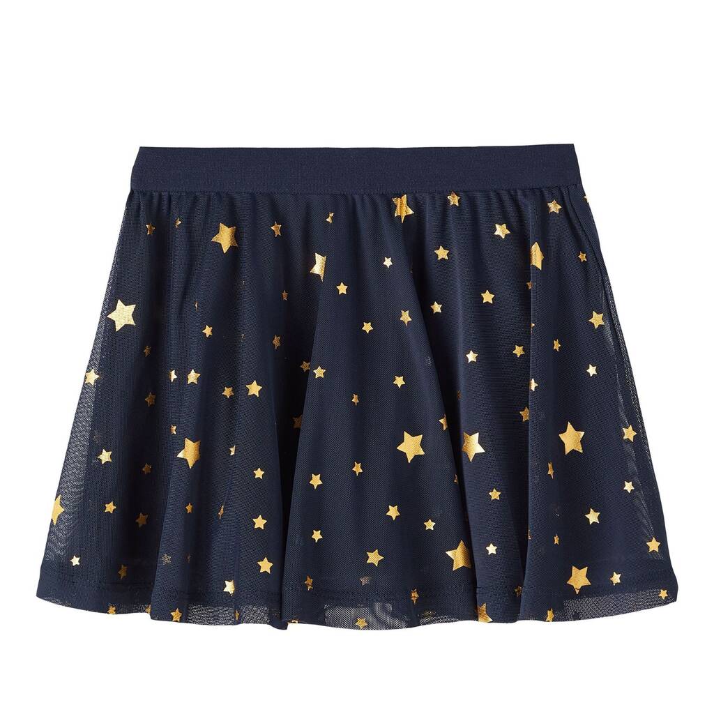 Star Printed Tulle Skirt