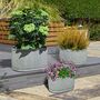 Set Of Three Large Metal Oval Planter Tubs, thumbnail 1 of 2