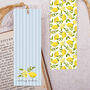 Lemon Bookmark With Coloured Tassel, thumbnail 2 of 3